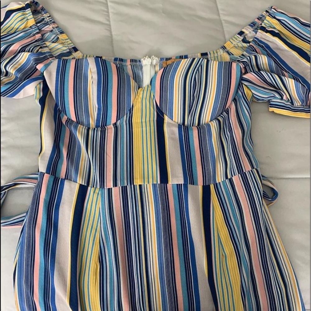 multi color dress with stripes !